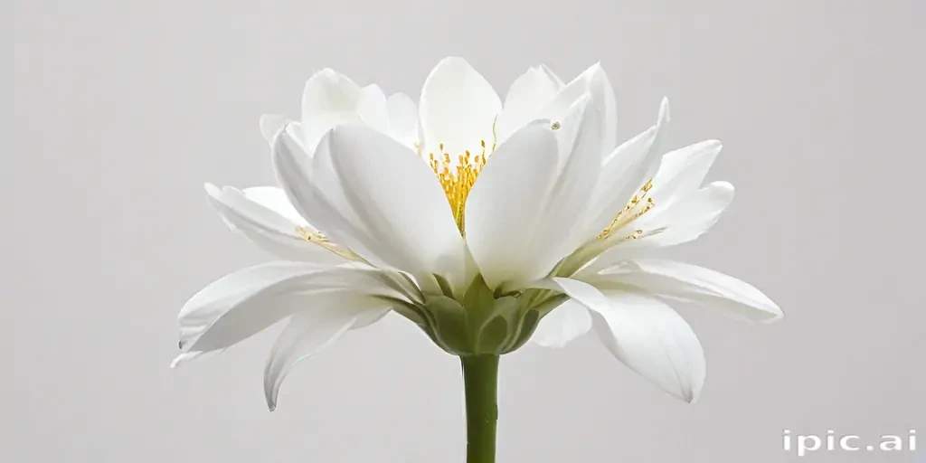 white flower transparent background
