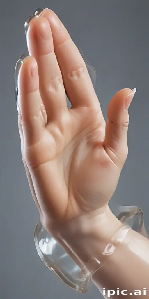 transparent praying hands