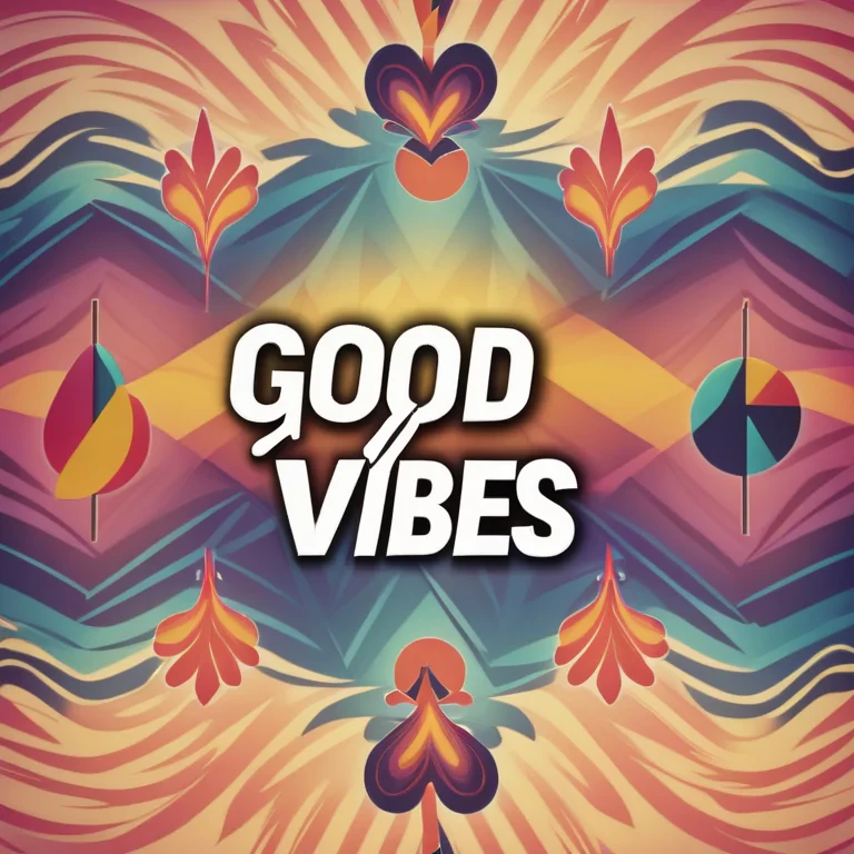 good vibes background