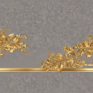 transparent background gold border