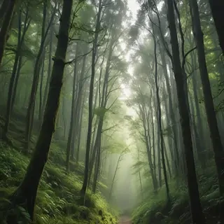 green forest aesthetic