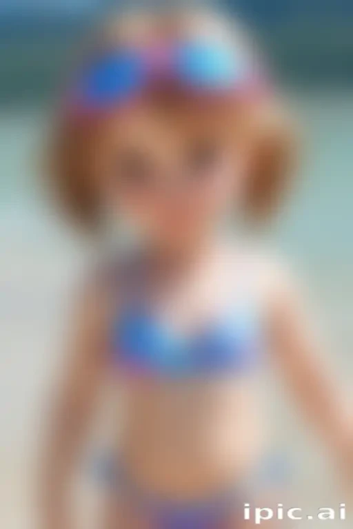 ai art little girl bikini