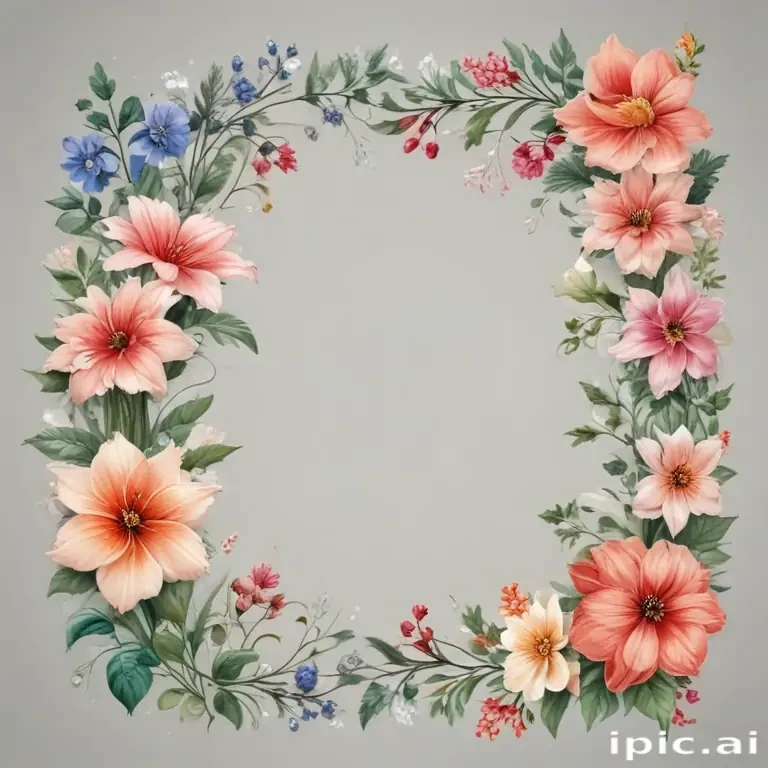 clipart borders flowers
