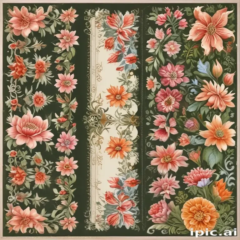 floral page borders