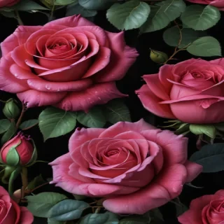 rose wallpaper black