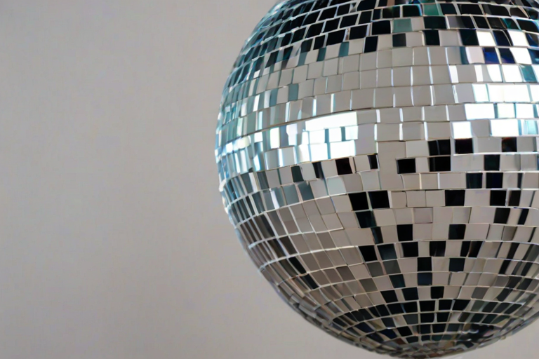 transparent disco ball