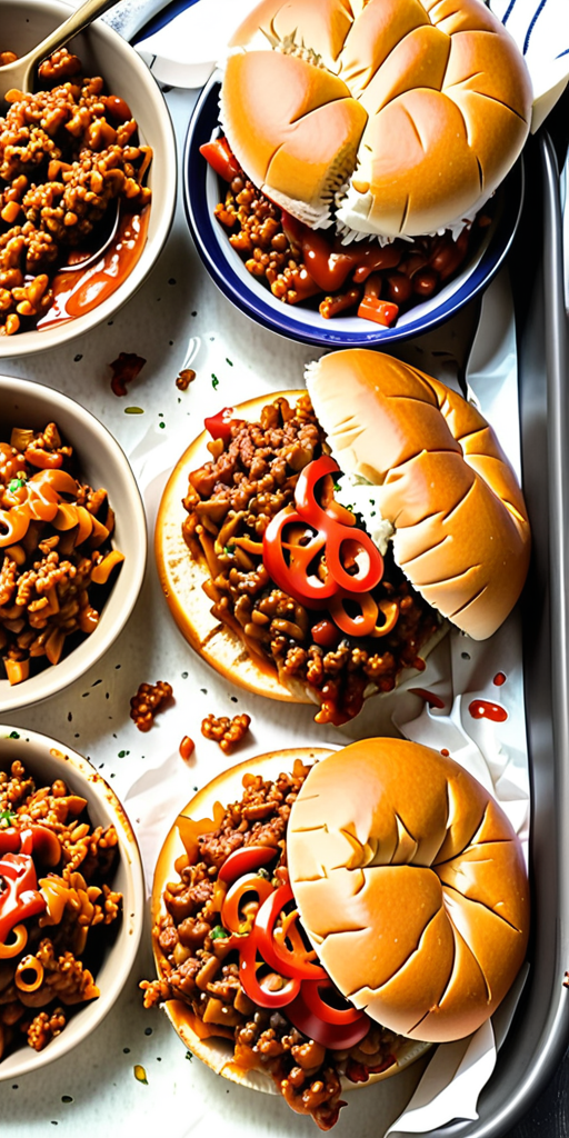 side dish with sloppy joes