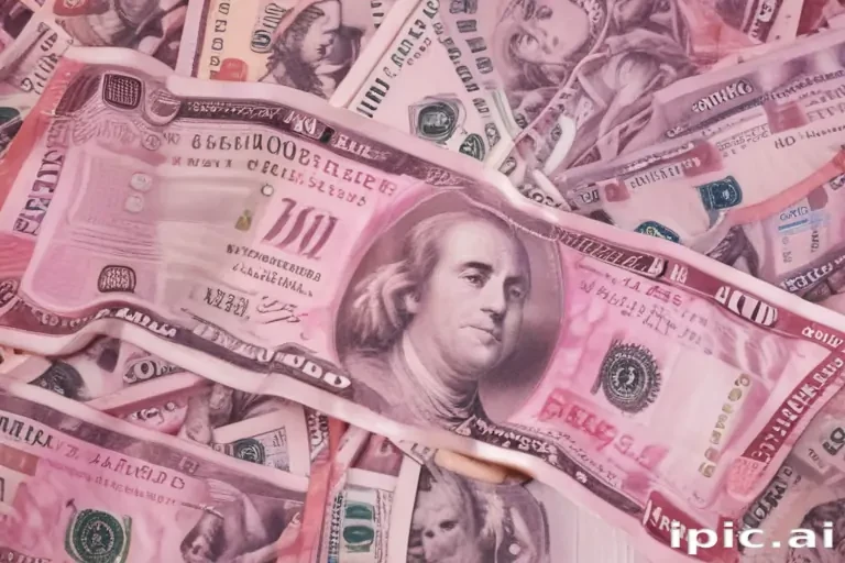 pink money background