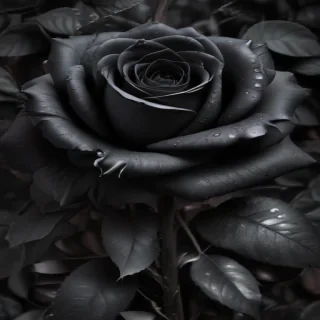 aesthetic black rose wallpaper