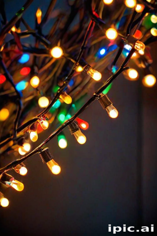 christmas lights iphone wallpaper