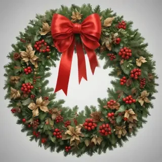 christmas wreath clip art