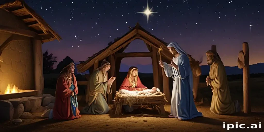 merry christmas nativity images free