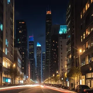 city lights background