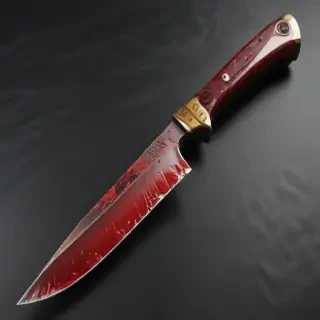 bloody knife aesthetic