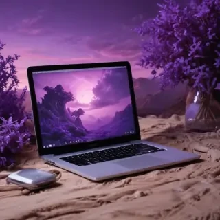 purple aesthetic wallpaper laptop