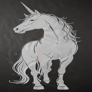 unicorn outline