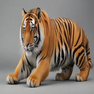 transparent tiger