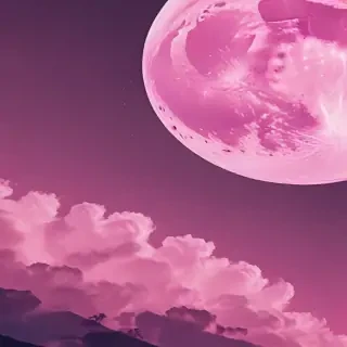 pink moon wallpaper