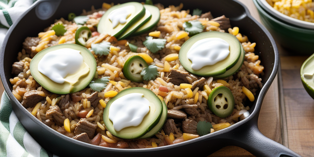 mexican beef n rice skillet