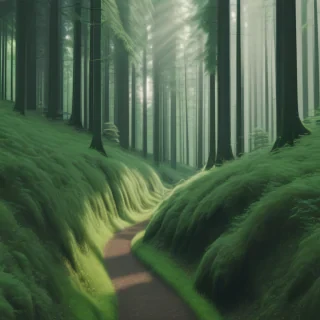 green forest aesthetic