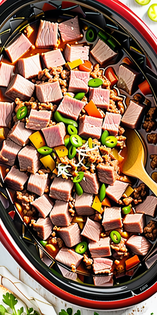 ground pork crock pot recipe
