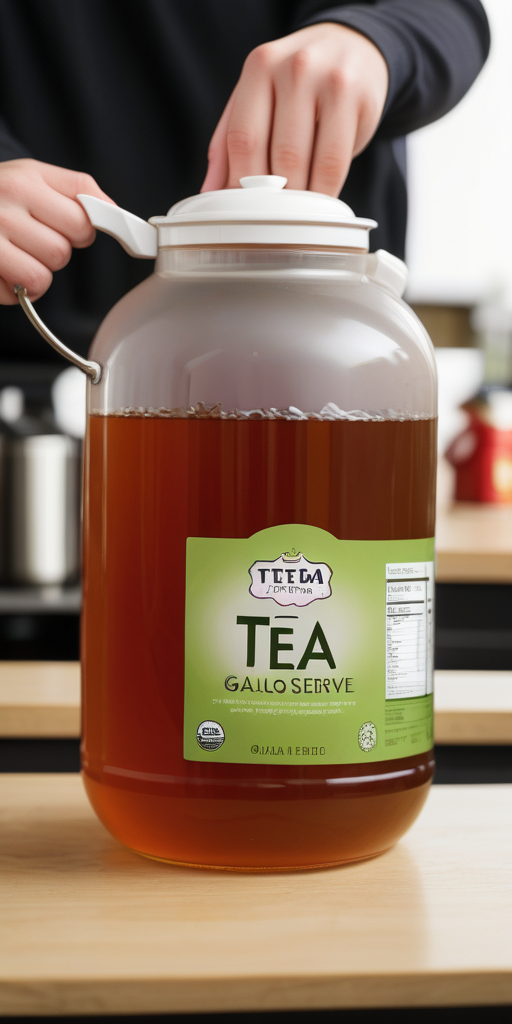 how many people does a gallon of tea serve