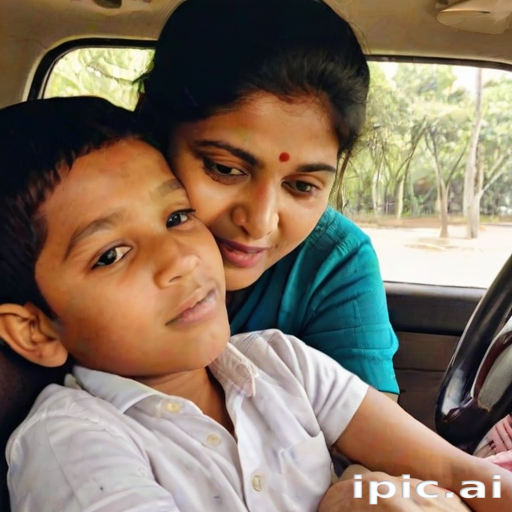 indian son with mom