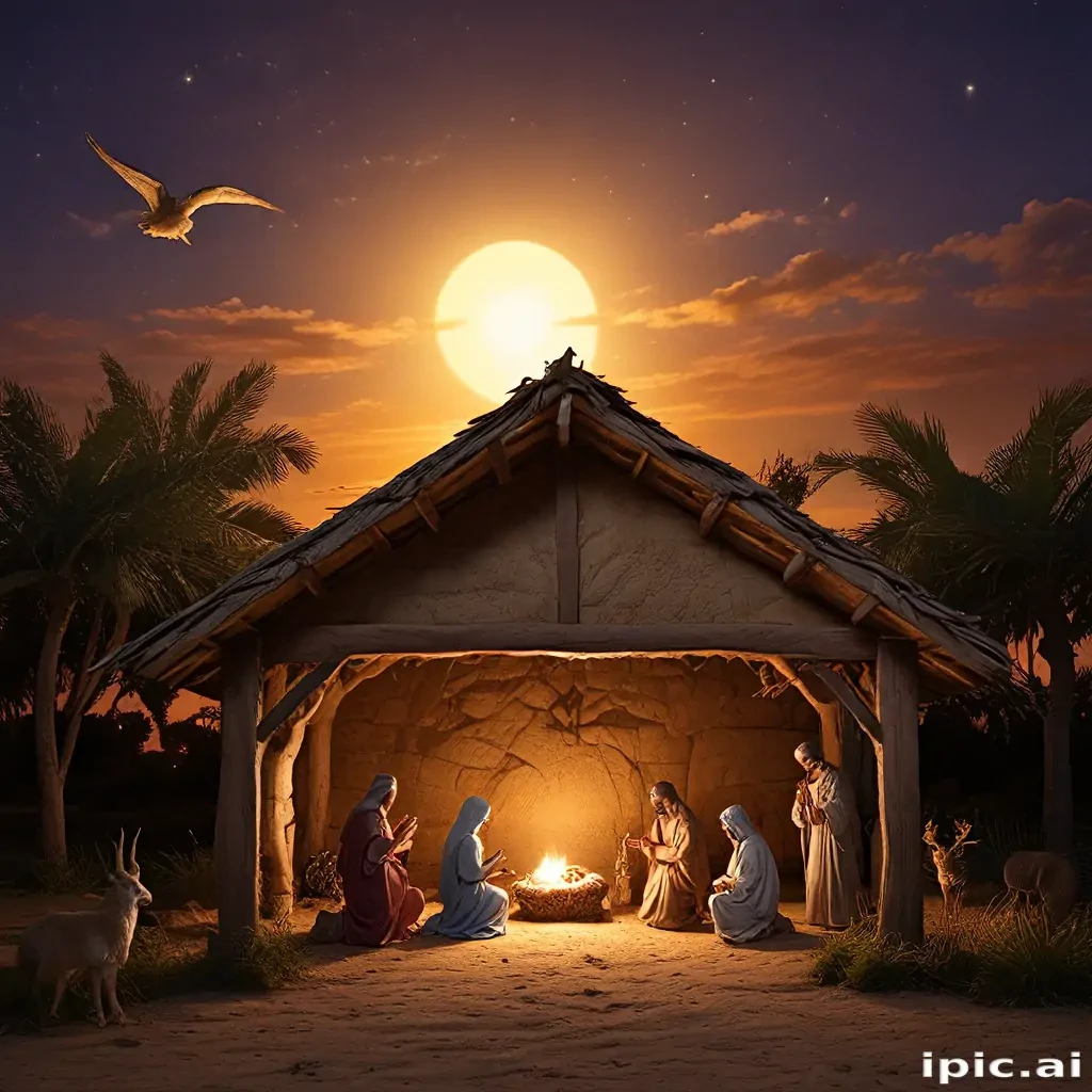 free nativity scene background images