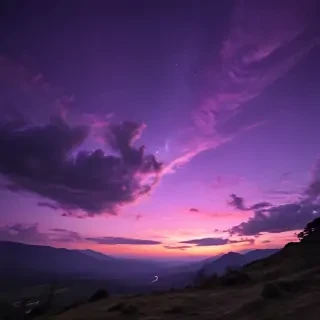 purple sky wallpaper