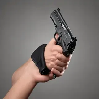 holding gun png