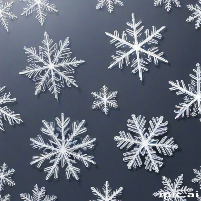 transparent snowflakes