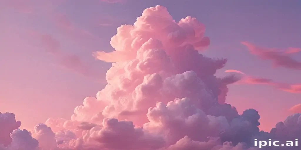 aesthetic pink clouds