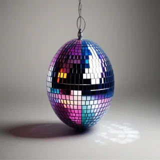 disco ball no background