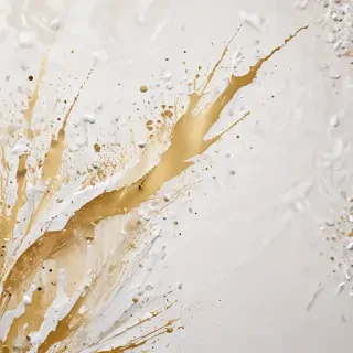 gold and white background