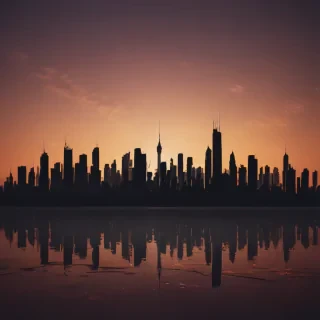city silhouette png
