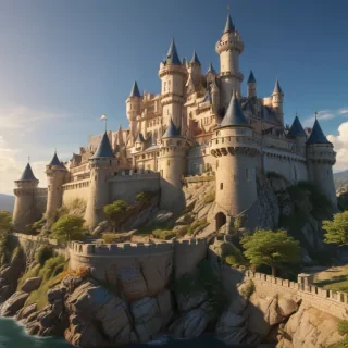 castle in cartoon