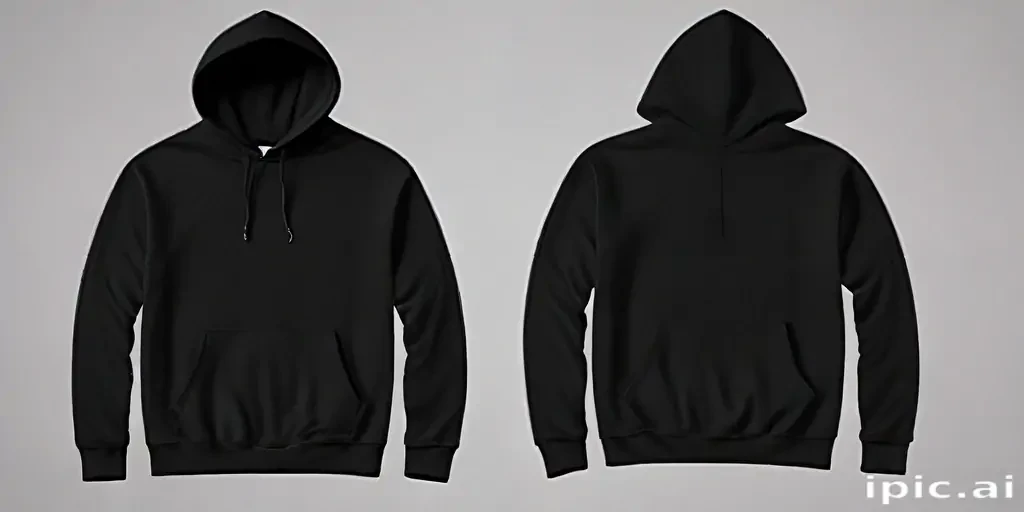 black hoodie mockup png