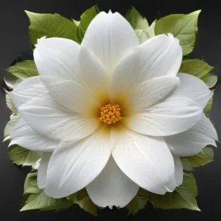 flower white bg
