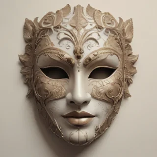 drawing of a mask