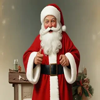 images of vintage santa