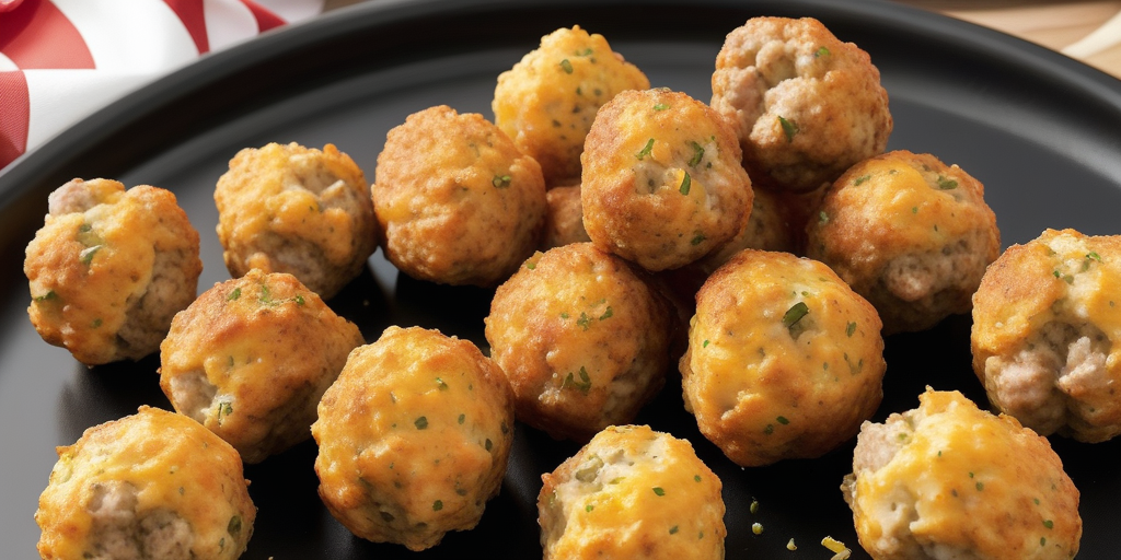 sausage balls with red lobster mix