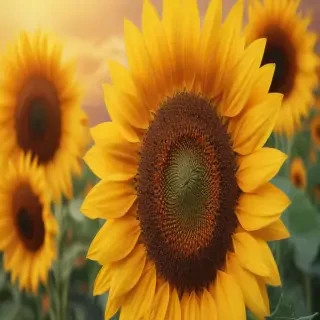 aesthetic sunflower background