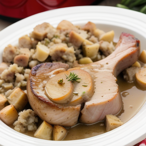 pork chops in crockpot with stuffing