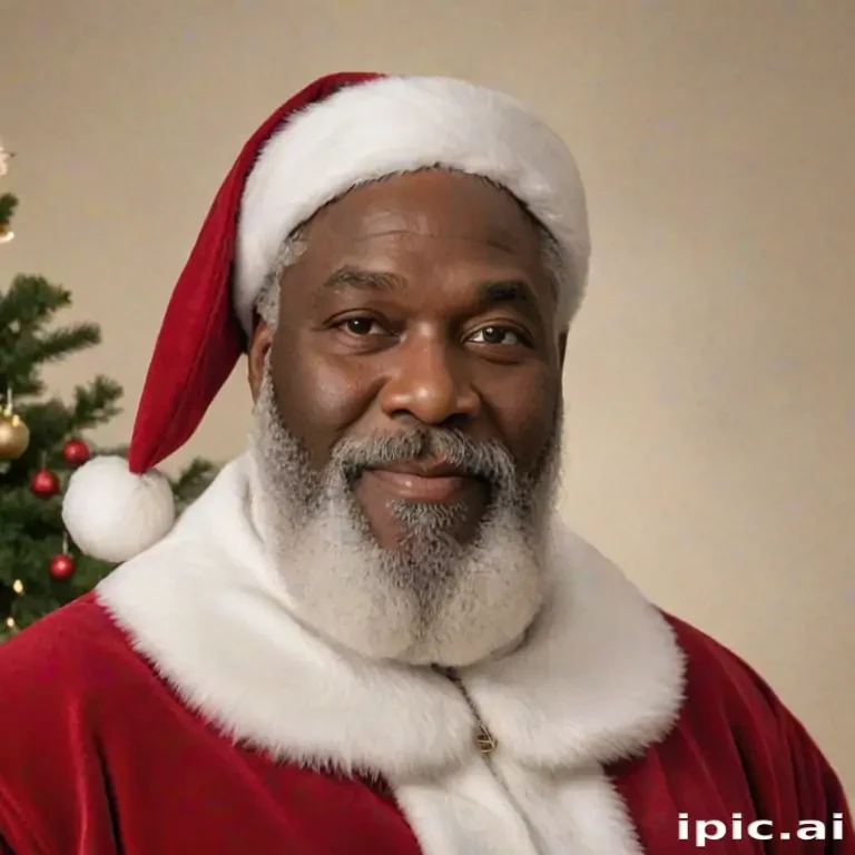 image of black santa