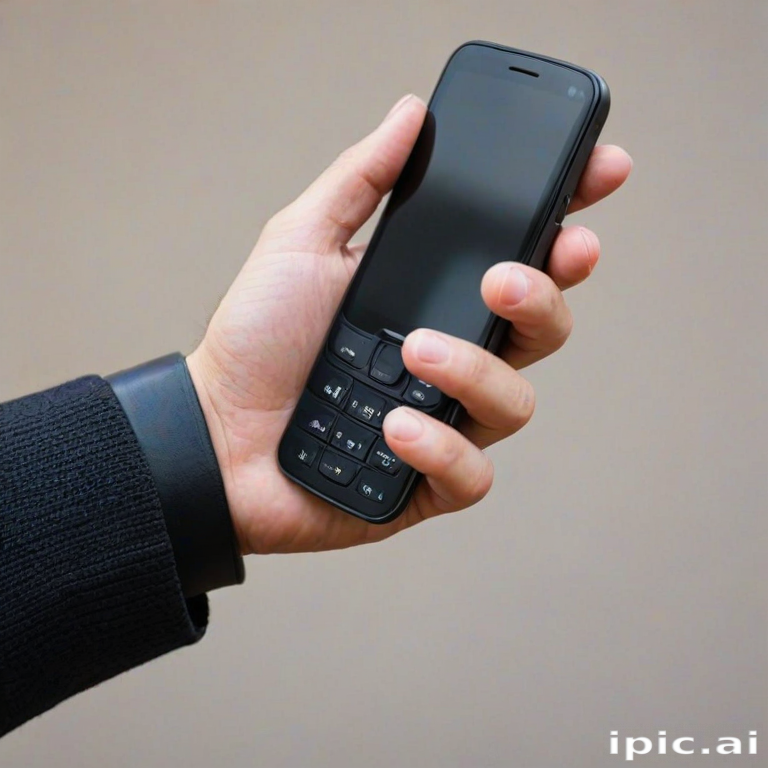 phone with hand