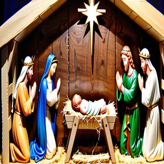 images of the manger scene