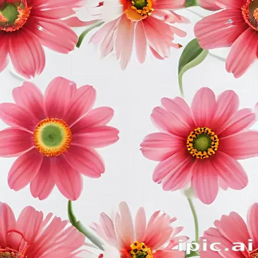 flower with white background