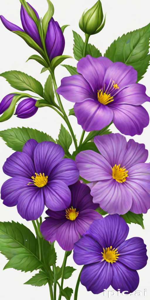 purple flowers png