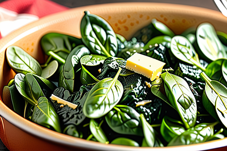 how to cook spinach with butter