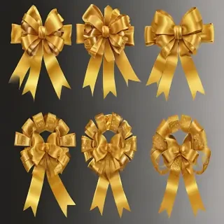 gold ribbon clipart